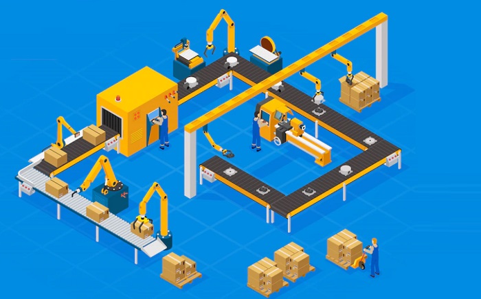 bố trí mặt bằng theo line