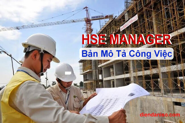 mô tả công việc của HSE MANAGER