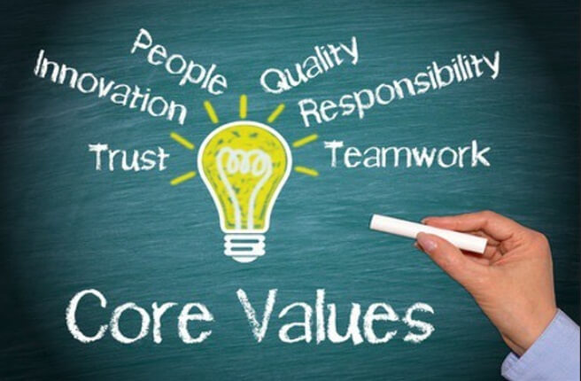 giá trị cốt lõi của doanh nghiệp