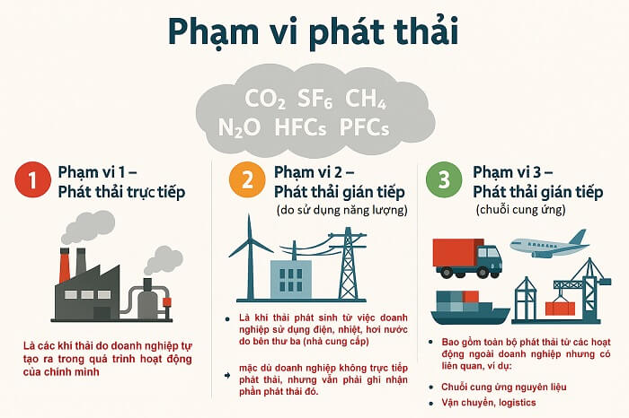 phạm vi phát thải khí nhà kính